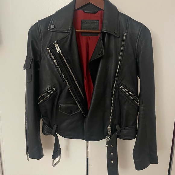 All Saints Jackets & Blazers - All Saints Moto Leather Jacket Harland Biker Jacket